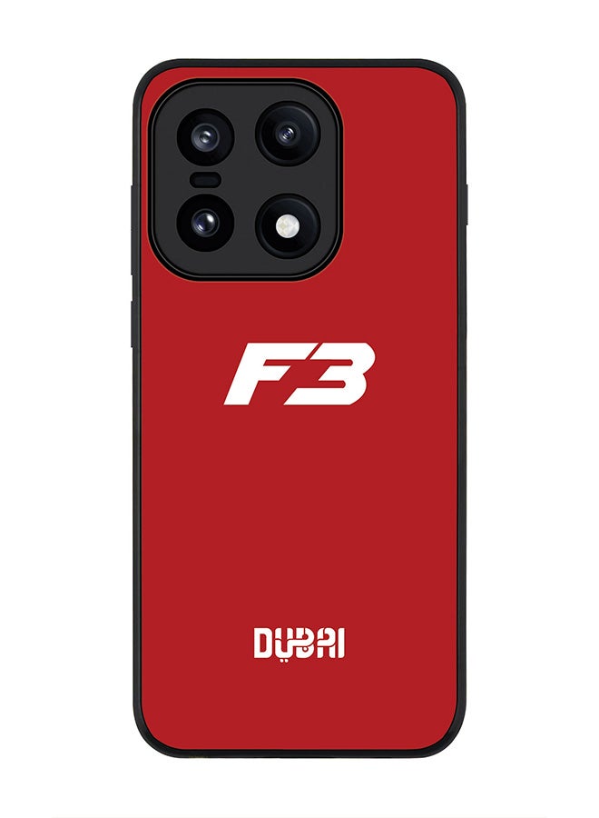 For OnePlus 15 Case,Slim fit Camera Protection, Shockproof Thin Phone cover  -  Faz3 Dubai Red